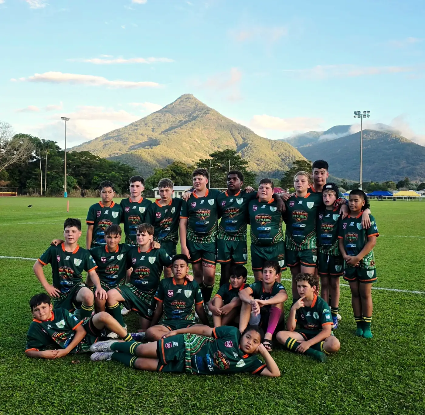 The Outback Stylers team at the Nate Myles Cup in Cairns